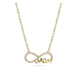 Fio com pendente, Banhado a Ouro, Zircónia de cultivo