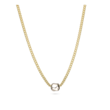 Colar com detalhes em prata 925 e banhado a ouro