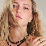 Colar choker, Prata, Ónix de cultivo