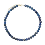 Colar choker banhado a ouro com jadeíte