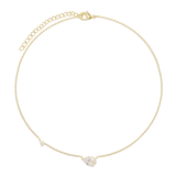 Choker, Banhado a Ouro, Zircónia de cultivo
