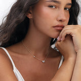 Choker, Banhado a Ouro, Zircónia de cultivo
