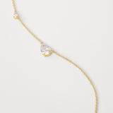 Choker, Banhado a Ouro, Zircónia de cultivo