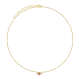 Choker, Banhado a Ouro, Zircónia de cultivo