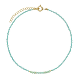 Colar choker, Banhado a Ouro, Vidro cristal
