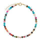 Choker, Banhado a Ouro, Ágata de cultivo