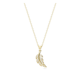 Fio com pendente, Banhado a Ouro, Zircónia de cultivo