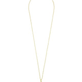 Fio com pendente banhado a ouro com pérola