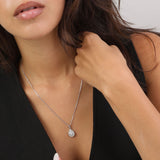 Fio com pendente, Prata, Prata de lei 925, Zircónia de cultivo