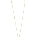 Fio com pendente banhado a ouro com zircónia e coração