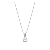 Fio com pendente em prata 925 com zircónia