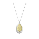 Fio com pendente, Prata 925 &Banhado a Ouro, Nenhuma pedra