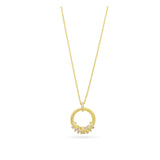Fio com pendente banhado a ouro com zircónias