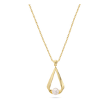 Fio com pendente banhado a ouro com swarovski