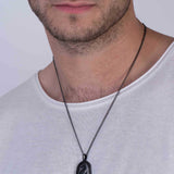 Colar masculino em aço inoxidável