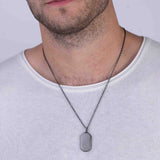 Colar masculino em aço inoxidável