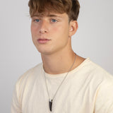 Colar masculino em aço inoxidável
