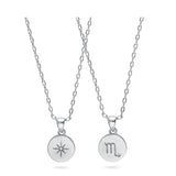 Fio com pendente do signo Escorpião em prata 925