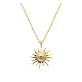Fio com pendente sol banhado a ouro