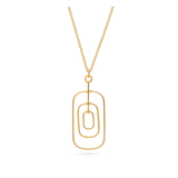 Fio com pendente banhado a ouro