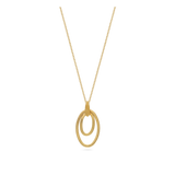 Fio com pendente banhado a ouro