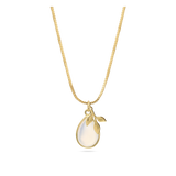 Fio com pendente banhado a ouro com opalite