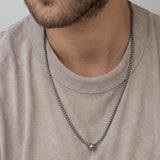 Colar masculino em aço inoxidável