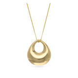 Fio com pendente banhado a ouro