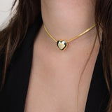 Fio com pendente banhado a ouro
