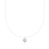 Colar choker em prata 925 com zircónia