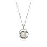 Fio com pendente em prata 925 com Swarovski