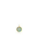 Fio com pendente banhado a ouro com Amazonite - Calma e Harmonia