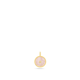 Fio com pendente banhado a ouro com Quartzo Rosa - Amor e Equilíbrio