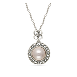 Fio com pendente em prata 925 com cristal swarovski