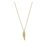 Fio com pendente, Banhado a Ouro, Nenhuma pedra