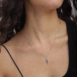 Fio com pendente peixe em prata 925