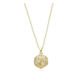 Fio com pendente, Banhado a Ouro, Nenhuma pedra