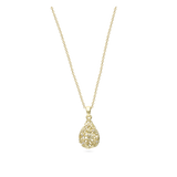 Fio com pendente, Banhado a Ouro, Zircónia de cultivo