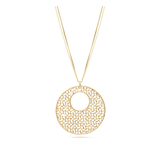 Fio com pendente, Banhado a Ouro, Nenhuma pedra