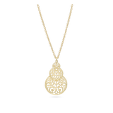 Fio com pendente trabalhado banhado a ouro