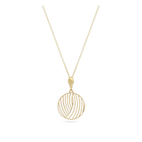 Fio com pendente banhado a ouro