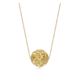 Fio com pendente, Banhado a Ouro, Nenhuma pedra