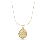Fio com pendente, Banhado a Ouro, Nenhuma pedra