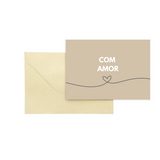 Cartão de felicitações "Com Amor"