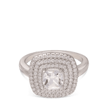 Anel Delicado em prata 925 com zircónias