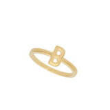 Anel delicado banhado a ouro