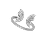 Anel delicado de prata 925 com zircónia