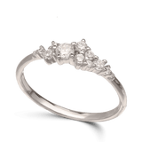 Anel em prata 925 com zircónias