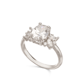 Anel em prata 925 com zircónias