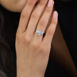 Anel em prata 925 com zircónias